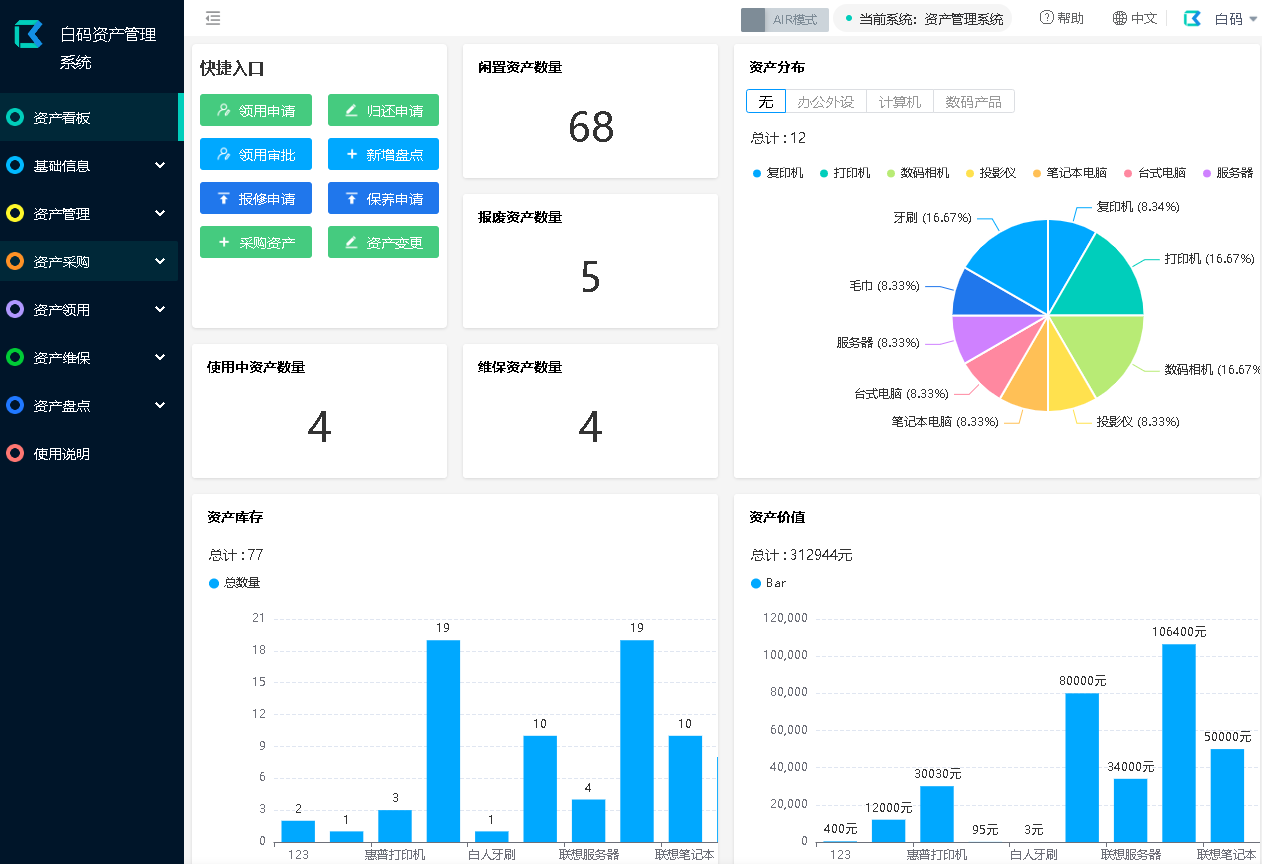 行政事业单位固定资产管理系统